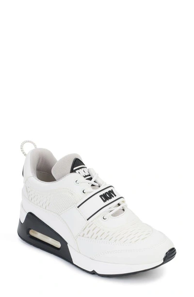 Dkny Aislin Sneaker In Pale White