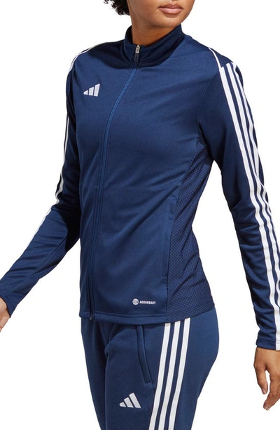 Adidas Originals Tiro 23 League Recycled Polyester Soccer Jacket In Team Navy Blue