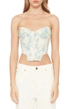 Bardot Lila Bustier Top In Water Floral