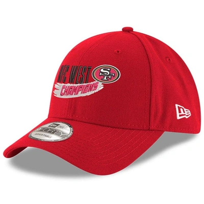 New Era Scarlet San Francisco 49ers 2022 Nfc West Division Champions 9forty Adjustable Hat