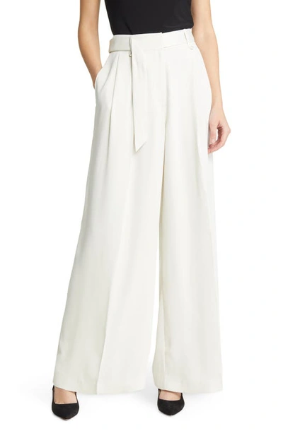 Ted Baker Eliziie Wide Leg Trousers In Natural