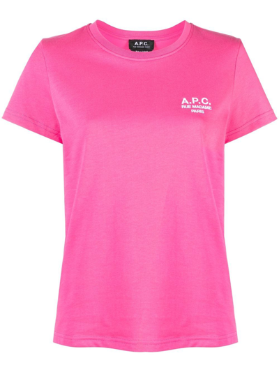 Apc T-shirt In Pink