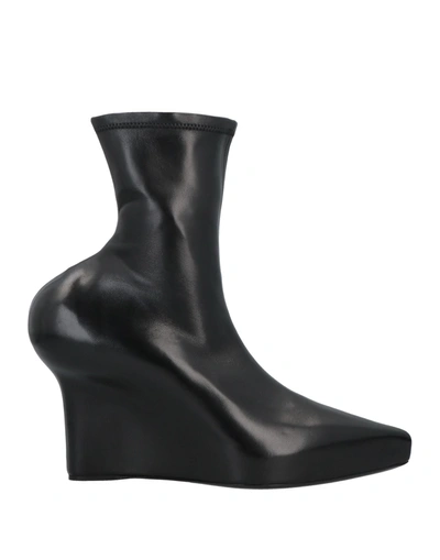 Givenchy Low Heels Ankle Boots In Black Leather