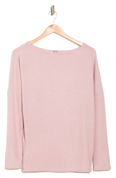 Go Couture Boatneck Dolman Sleeve Sweater In Gossamer Pink