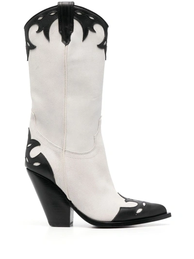 Sonora 90mm Rodeo Suede Tall Boots In White
