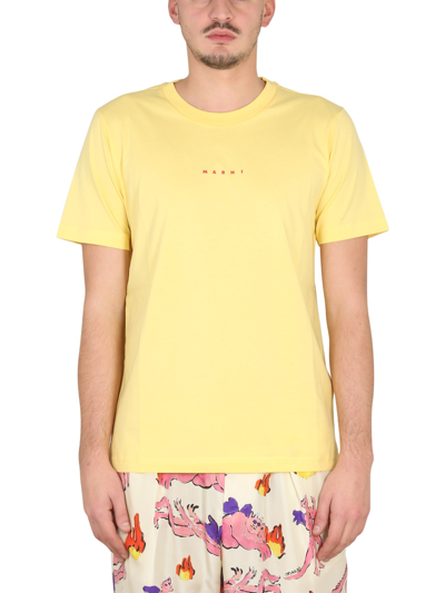 Marni Yellow Printed T-shirt