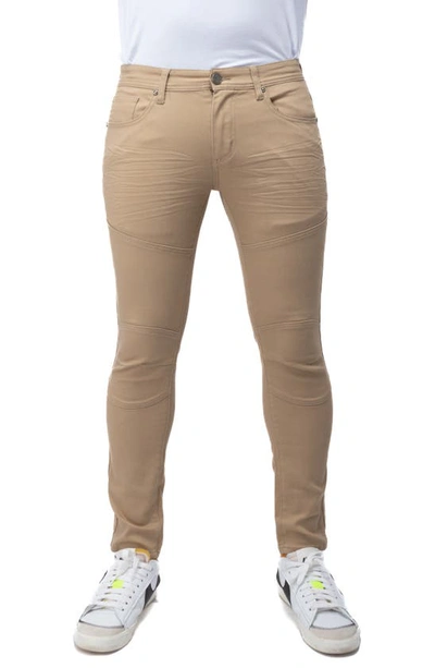 X-ray 5-pocket Articulated Chino Pants In Khaki