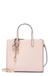Marc Jacobs Mini Grind Coated Leather Tote In Peach Whip