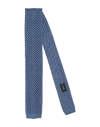 Fiorio Man Ties & Bow Ties Slate Blue Size - Silk