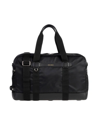 Dolce & Gabbana Duffel Bags In Black