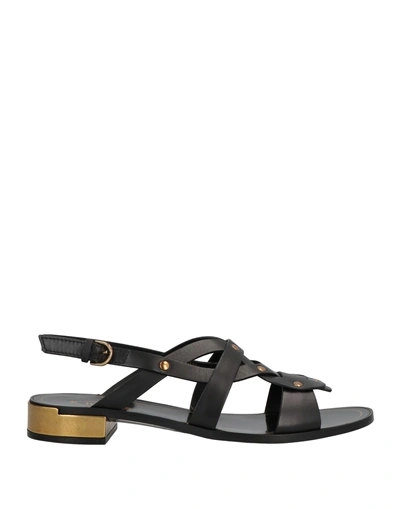 Tod's Sandals In Black