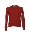 Gran Sasso Sweater In Brick Red