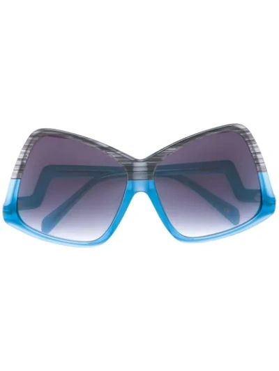 Sama Eyewear Stardust Sunglasses In Blue