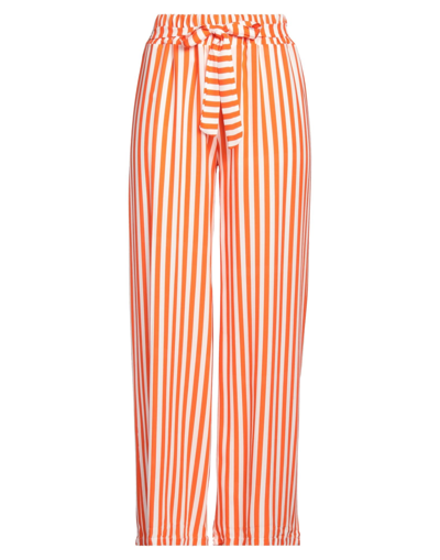 Boutique De La Femme Pants In Orange