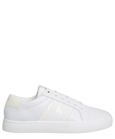 Calvin Klein Jeans Est.1978 Leather Sneakers In White