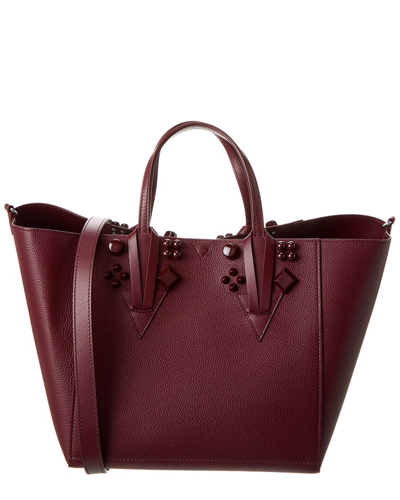 Christian Louboutin Cabachic Small Leather Tote Bag In Red