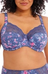 Elomi Morgan Full Figure Underwire Bra In Denim Floral