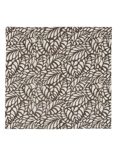 Brunello Cucinelli Square Scarf In Cx712 Chocolate L