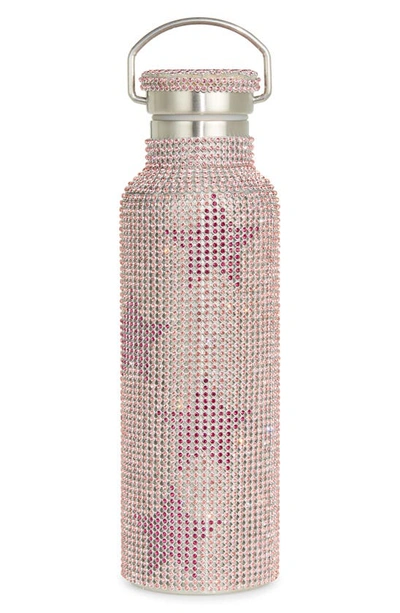 Collina Strada Crystal Embellished Insulated Water Bottle In Pink Stars