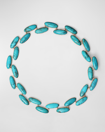 Stephen Dweck Turquoise And Diamond Necklace In Blue