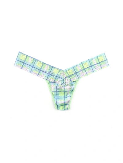 Hanky Panky Women's Printed Lace Low-rise Thong In Hazy Morning