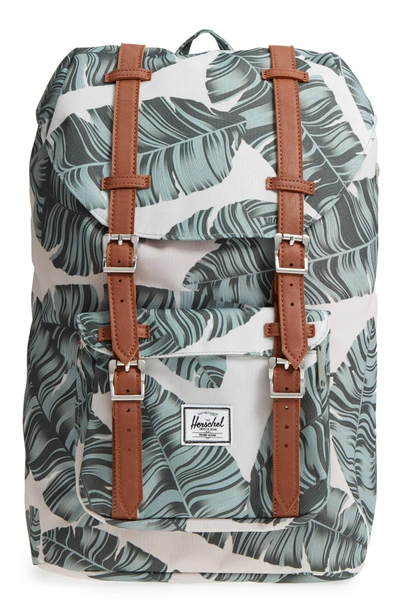 Herschel Supply Co Little America - Mid Volume Backpack - Metallic In Silver Birch Palm