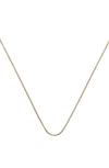 Monica Vinader 18-inch Box Chain In Yellow Gold