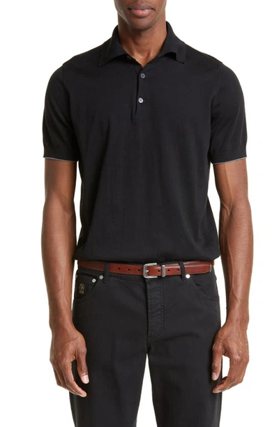 Brunello Cucinelli Cotton Polo Shirt In Ch101