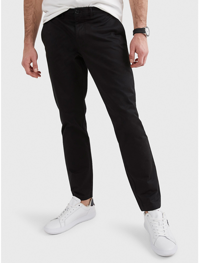 Tommy Hilfiger Men's Th Flex Stretch Regular-fit Chino Pant, Created For Macy's In Deep Knit Black