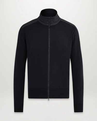 Belstaff Kelby Zip Cardigan In Black