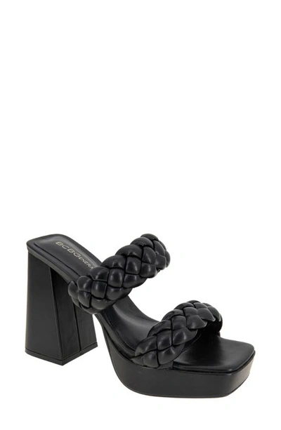 Bcbgeneration Gemma Platform Slide Sandal In Black