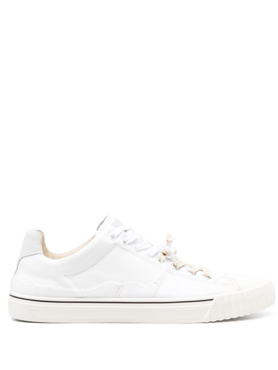 Maison Margiela Low-top Lace-up Sneakers In White