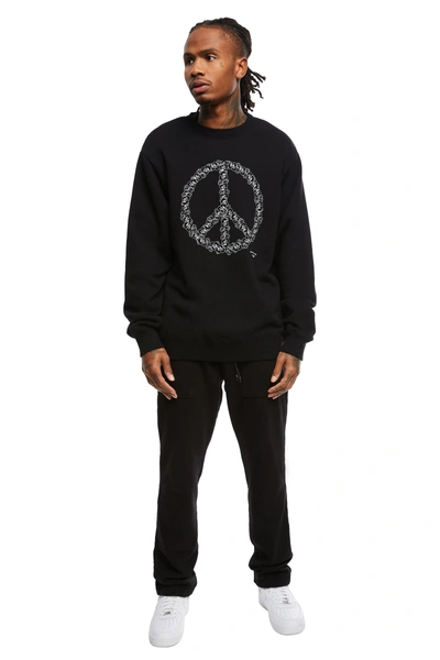Undercover Peace Sign-print Sweatshirt In Black