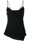 Theory Evening Slip Cowl Cami In Black