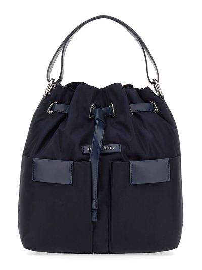 Orciani Tessa Liberty Bucket Bag In Bleu