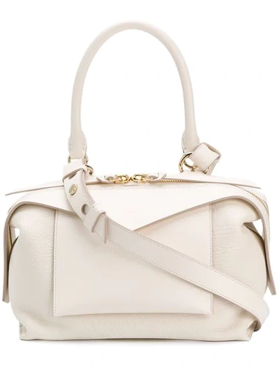 Givenchy Archimede Leather Shoulder Bag In White