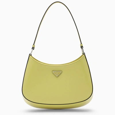 Prada Citron Cleo Medium Shoulder Bag In Yellow
