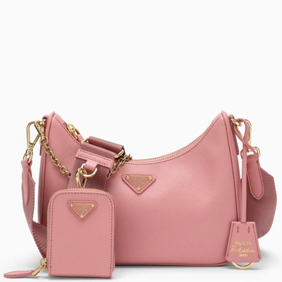 Prada Pink Saffiano Crossbody Bag