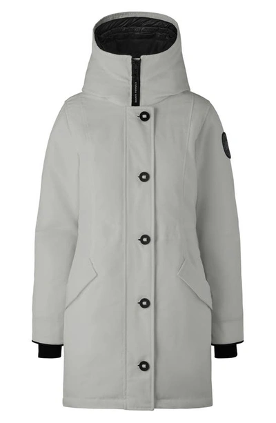 Canada Goose Rossclair Water Resistant 625 Fill Power Down Parka In Silverbirch - Bouleau Argente