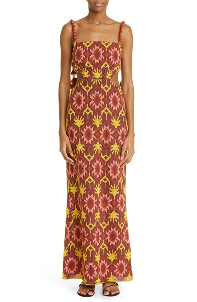 Johanna Ortiz Braided History Maxi Dress In Print