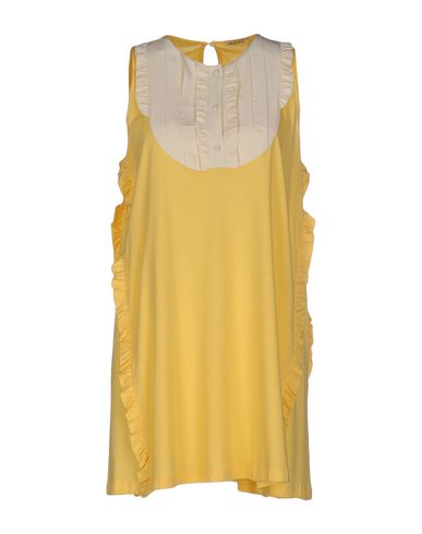 Miu Miu Short Dress In Yellow | ModeSens