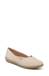 Lifestride Notorious Flat In Almond Faux Leather