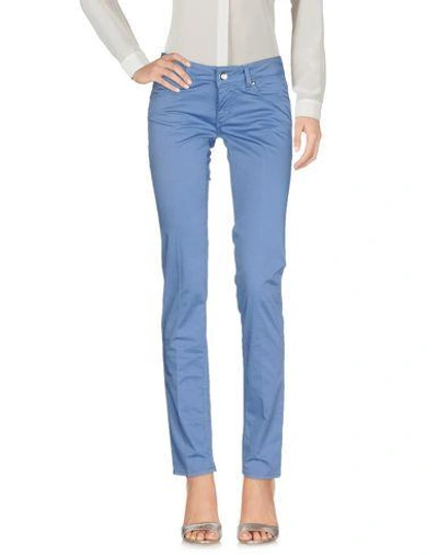 Entre Amis Casual Pants In Slate Blue