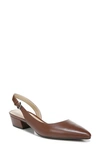 Naturalizer Banks Slingback Pump In Cocoa Brown Leather