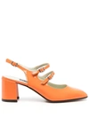 Carel Paris Bannana 65mm Slingback Pumps In Orange