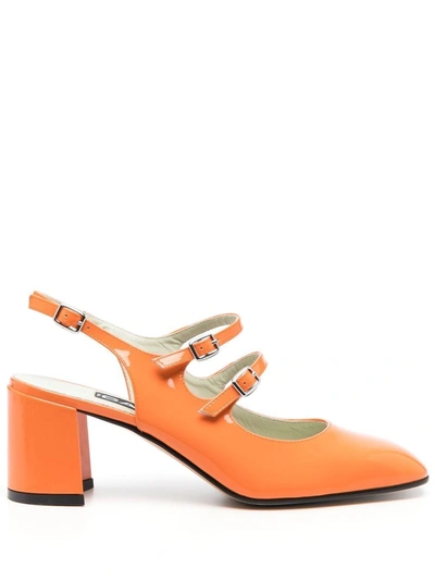 Carel Paris Bannana 65mm Slingback Pumps In Orange