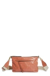 Isabel Marant Nessah Wardy Leather Crossbody Bag In Orange