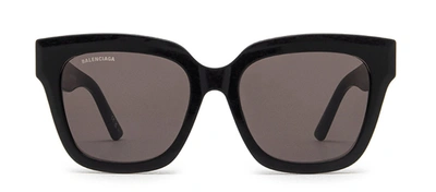 Balenciaga Bb0237sa 001 Square Sunglasses In Grey