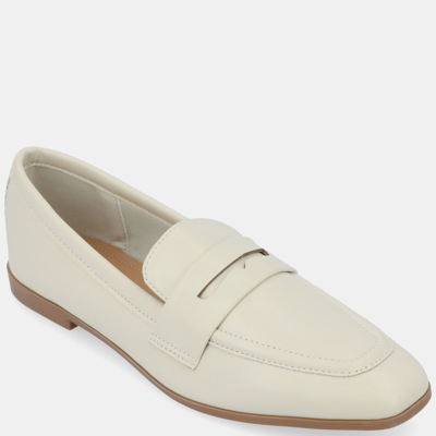 Journee Collection Women's Myeesha Slip-on Loafers In Bone