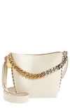 Stella Mccartney Frayme Faux Leather Bucket Bag In 9000 Pure White